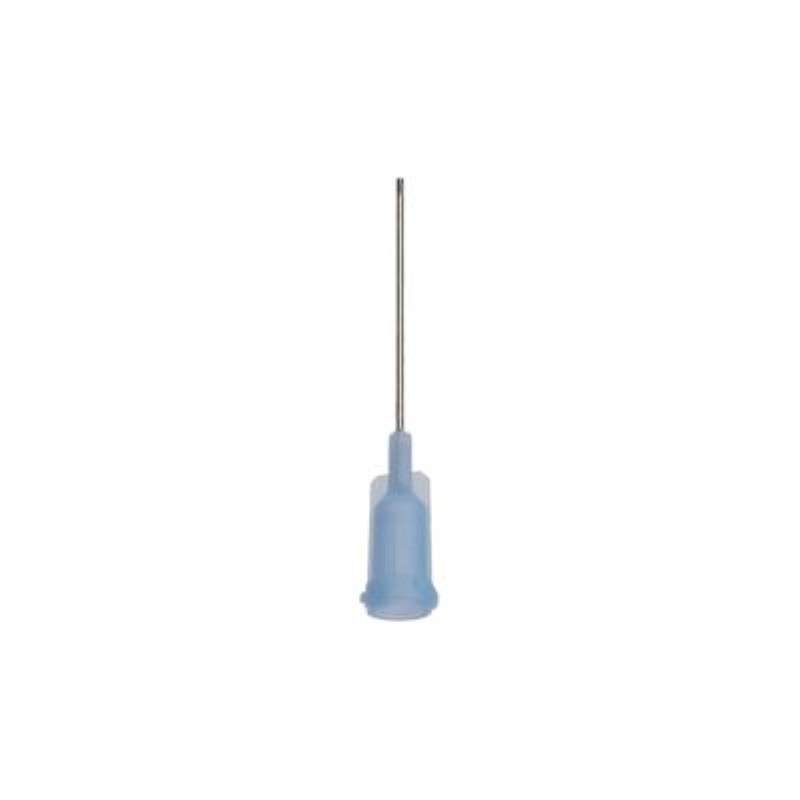 High Precision Stainless Steel 23 Gauge Needle with Orange Luer Lock Hub, 1" Long, 50 per Pack