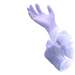 Virtu-Clean Gloves, Class 100 Compatible Powder Free Nitrile Exam Gloves, Medium, 100 per Bag, 10 Bags per Case