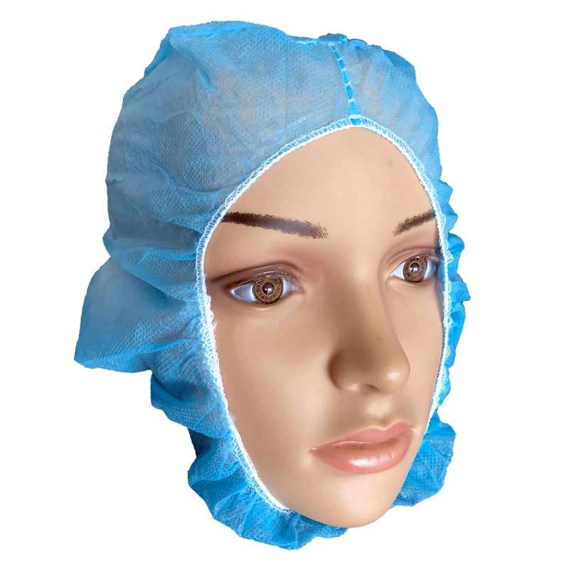 blue hood on mannequin head