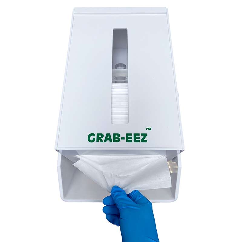 Grab-EEZ® Wipe Refills, 9”x9”, 250/Bag, 12 Bags/Case. Nonwoven Poly-Cellulose Cleanroom Wipes