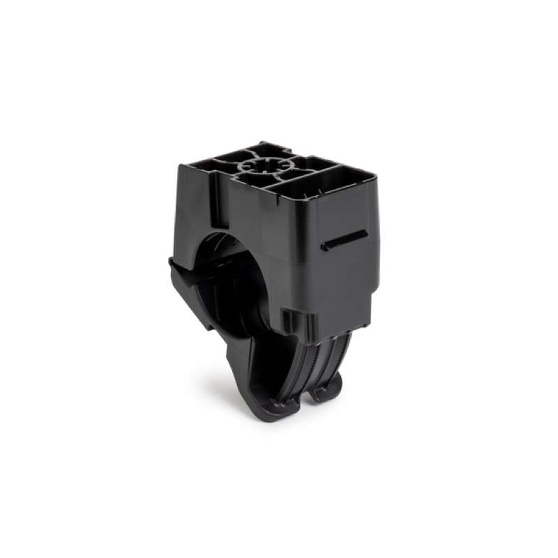 3/8" Threaded Rod Mount Ratchet Clamp, 0.76 - 1.42" Bundle Dia, PA66HIRHSUV, Black, 25/Bag