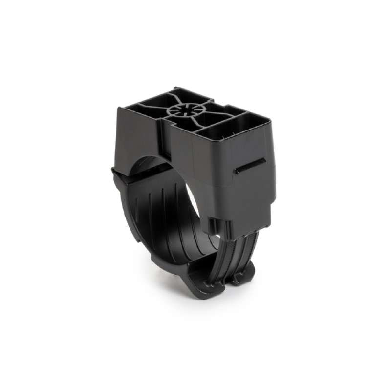 1/4" Threaded Rod Mount Ratchet Clamp, 1.42 - 2.0" Bundle Dia, PA66HIRHSUV, Black, 25/Bag
