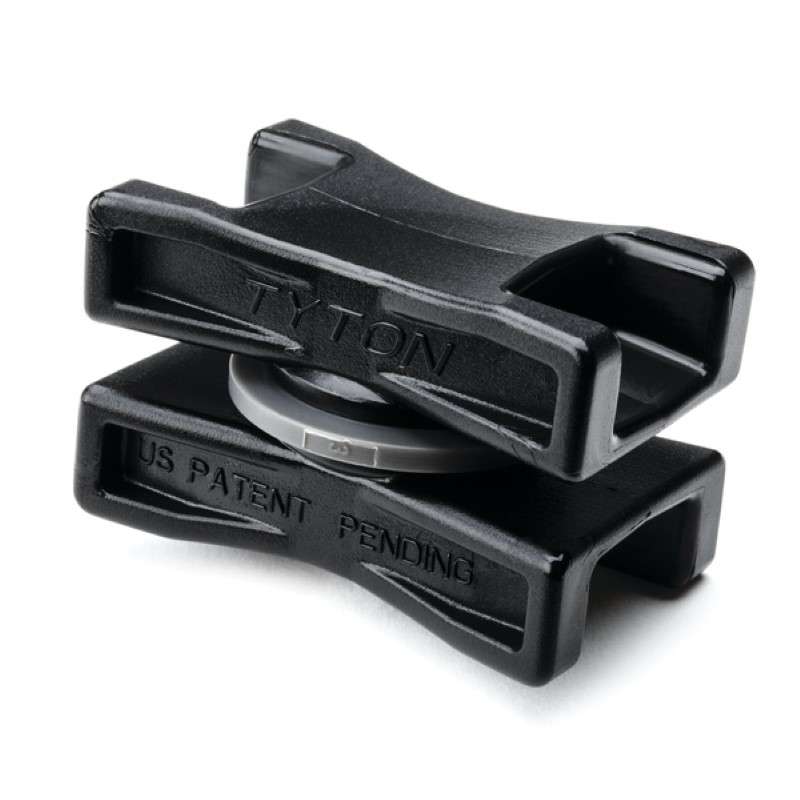 Dual Swivel Saddle Spacer For T50-T250, Bundle Diameter 0.625 - 6", Black, PA66HS, 50/Package