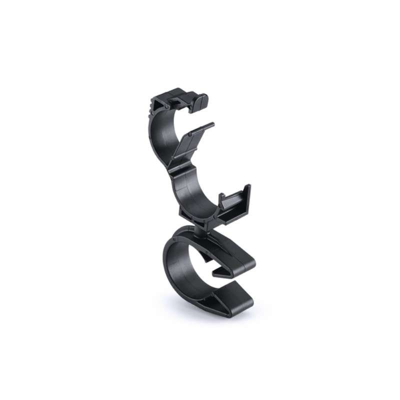 Loc Locking Clamp, 15-19 mm, to Moc Clip, 22 mm, PA66HIRHSUV, Black, 1000/Carton