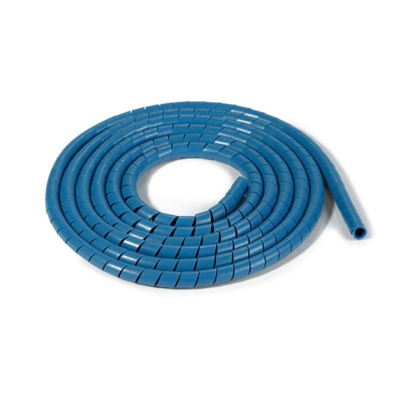 Spiralwrap Metal-Content, 0.06" Diameter, Pe/Ss, Blue, 98 Ft/Roll