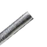 Braided Sleeving, Aluminum Laminated Fiberglass, 0.75" Dia, Al/Gf, Silver 100 Ft/Reel redirect to product page
