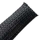 Braided Sleeving, Expandable, 0.125" Dia, PA66 Monofilament, Black, 225 Ft/Reel redirect to product page