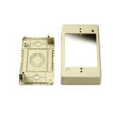 Single Gang Junction Box, 1-1/4" Deep, PVC, Ivory, 1/Bag redirect to product page