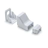 Ceiling Drop, 1-1/4", 3-Piece, PVC, White, 10/Bag redirect to product page