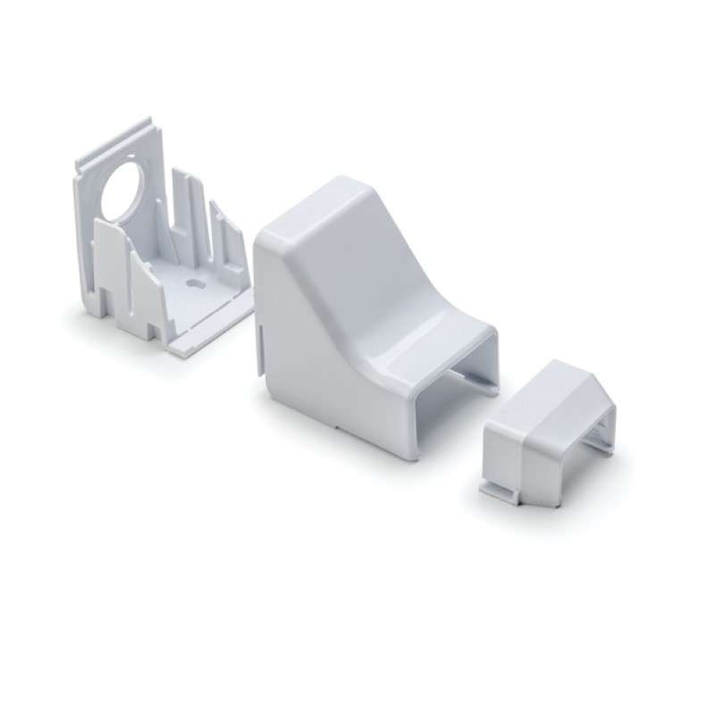 Ceiling Drop, 1-1/4", 3-Piece, PVC, White, 10/Bag