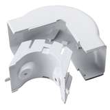 External Corner Cover, 1-3/4", 1" Bend Radius, PVC, White, 1/Bag redirect to product page