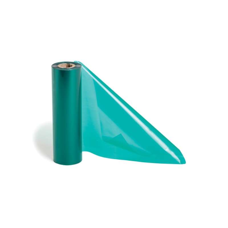 Thermal Transfer Ribbon, 4.33" x 242', 0.5" Core, Pet, Green, 1/Package