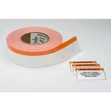 Adhesive Labels, Banded Color Continuous Roll, 2.0" x 250', Pet, Orange/White, 250 Ft/Roll redirect to product page