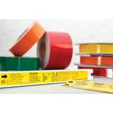 Adhesive Labels, Banded Color Continuous Roll, 2.0" x 250', Pet, Yellow/White, 250 Ft/Roll redirect to product page