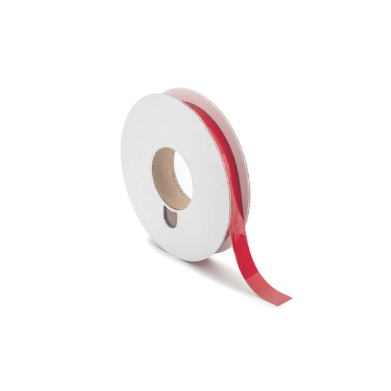 Adhesive Labels, Solid Color Continuous Roll, Reflective, 1.0" x 250', Vl, Red, 250 Ft/Roll
