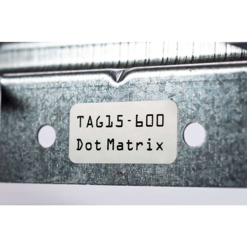 Dot Matrix Label, 1.0" x .50", 7 Across, Polyester, White, 5000/Package