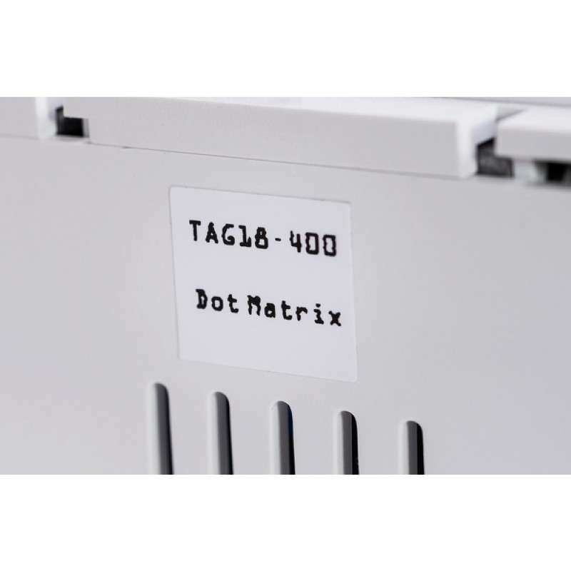 Dot Matrix Label, 0.75" x 1.5", 1 Across, Polyester, White, 5000/Package
