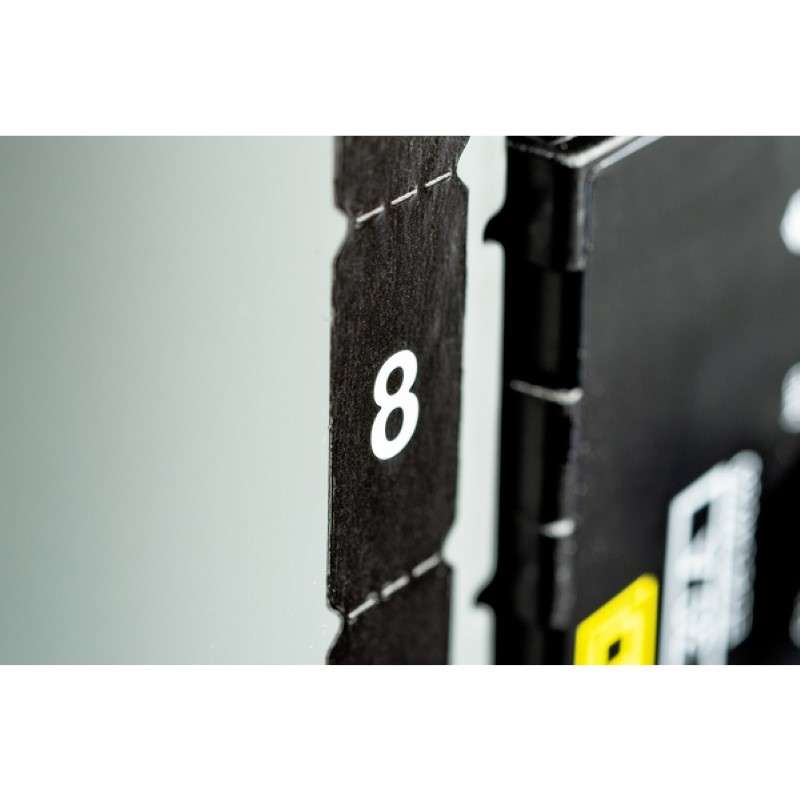 Phase Label, 1" x .5", Pet, White, 2500/Roll