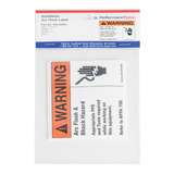 Arc Flash Label, Warning Arc Flash And Shock Hazard, 5.0" x 3.75", Pet, Orange/White, 10/Package redirect to product page