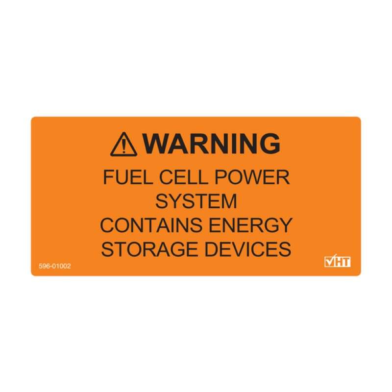 Solar Label, Fuel Cell Power System Label, 4.12" x 2.0", Vl, Orange, 50 ...