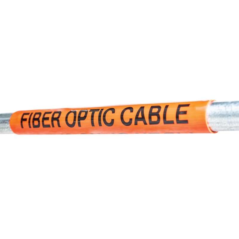 Fiber Optic Cable Marker, Coiled, 4.0" x 4.0", Vl, Orange, 25/Package