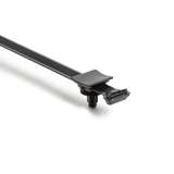 2-Piece Cable Tie/Fir Tree Mount, 6.5mm Hole and M8 Threaded Hole, PA66HIRHSUV, Black, 1200 per Carton redirect to product page
