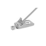 2-Piece Cable Tie/Screw Mount, 8" Long, M8 Hole, 2.0" Max Bundle Dia, 50lb, PPS, Silver, 3000 per Carton redirect to product page