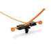 2-Piece Cable Tie/Fir Tree Mount, 8.0"L, 6.1 - 7.0 mm Mounting Hole, PA66HIRHS/UV, Orange and Black, 500 per Carton