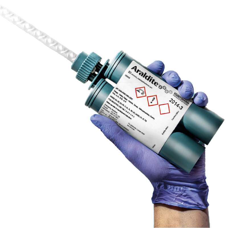 Araldite™ 2014-3 Two Component Heat Resistant Epoxy Adhesive, Gray, 200 ml/Cartridge