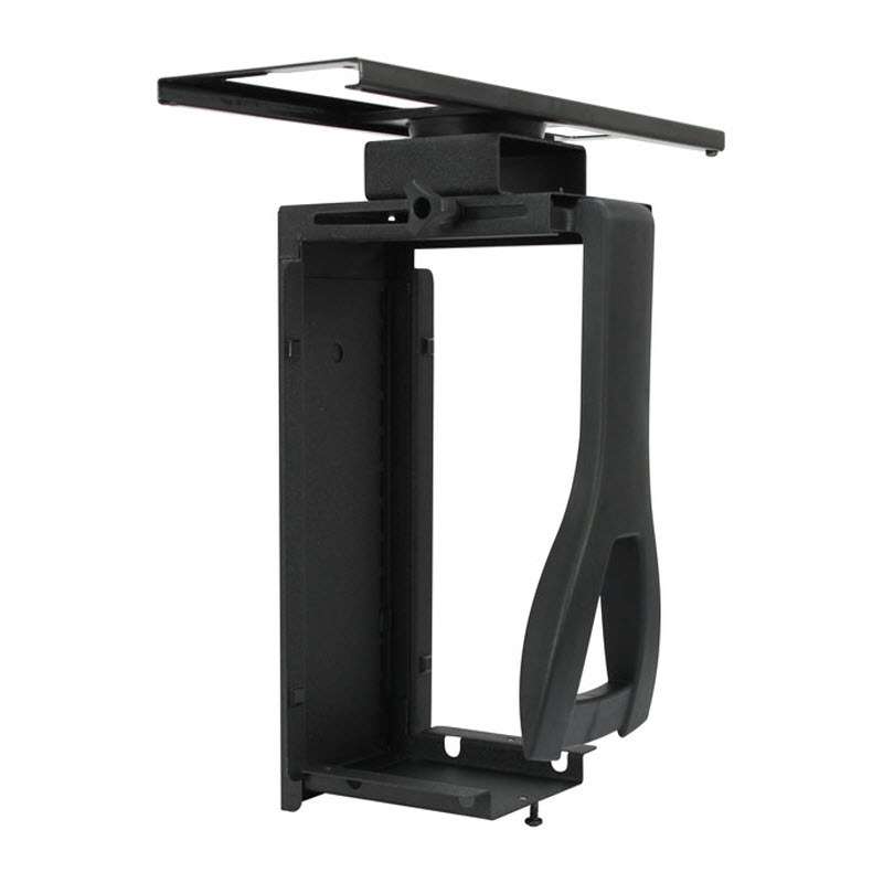 Workmaster™ Quick Ship Slide-Out Universal CPU Holder, Textured Black