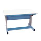 940 Pro Series Height Adjustable Workstation, Standard, Sky Blue, 30"D x 60"L redirect to product page