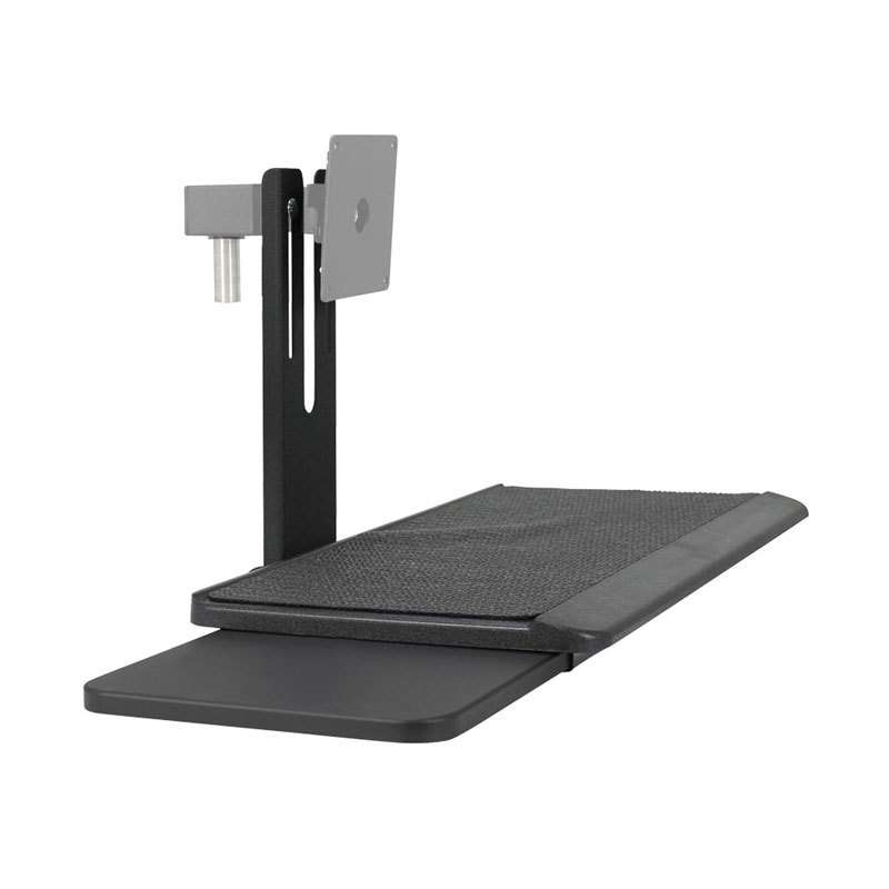 Quick Ship Flat Panel Display Keyboard and Mouse Holder, Textured Black