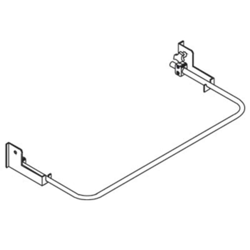 Dim4 Quick Ship Footrest Bar Assembly, 60"