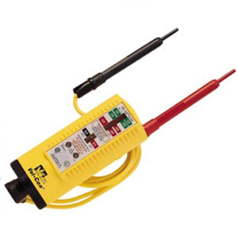Vol-Con® Voltage/Continuity Tester w/Standard Leads for AC/DC Voltage from 5-600V