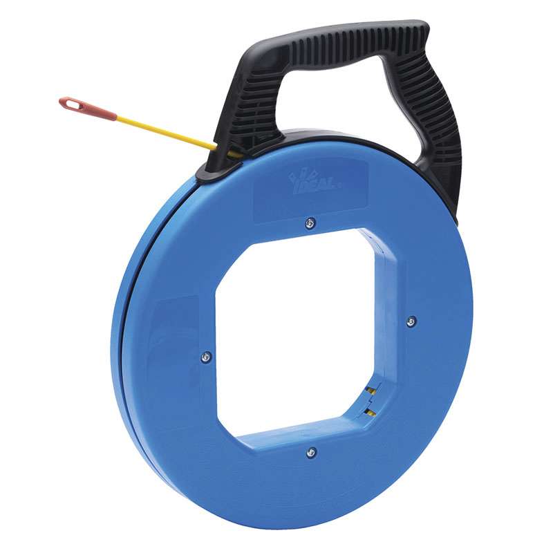 100' S-Class® Fiberglass Fish Tape W/Non-Conductive Eyelet & Tuff-Grip™ Pro Case