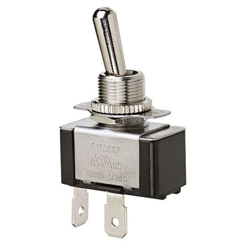 Toggle Switch, SPST, On-Off, Spade