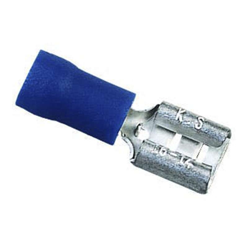 Vinyl Insulation Female Disconnect, 16-14 AWG, .250", 25/Box