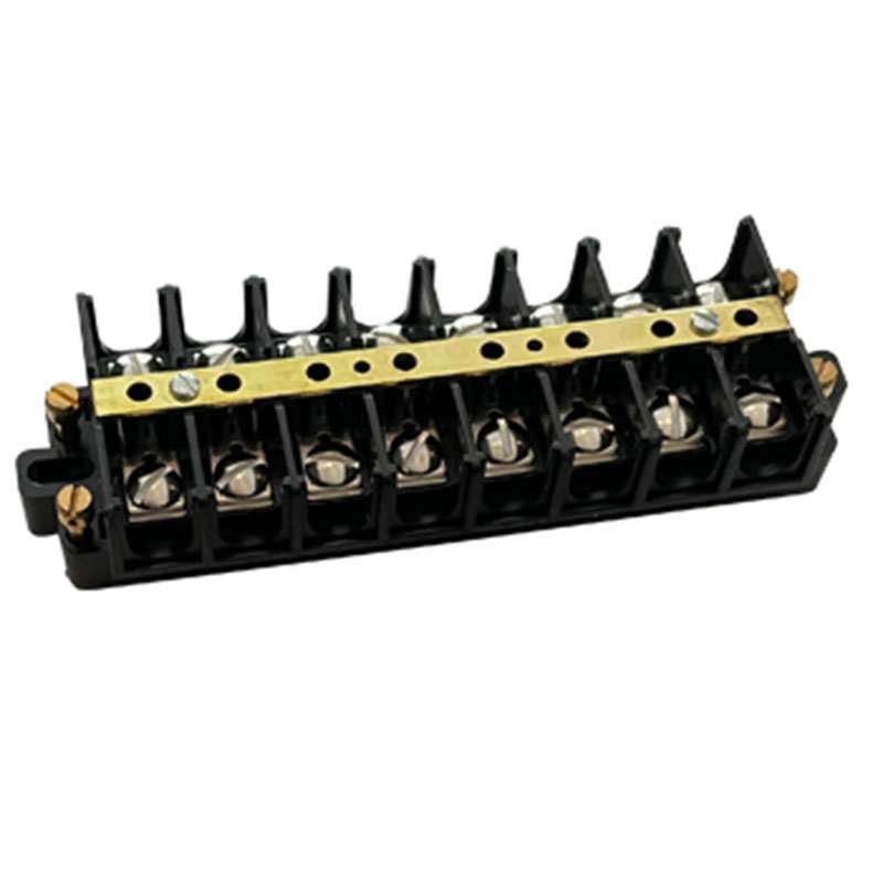 Terminal Strip, Shorting Block, 8-Pole, 22-6 AWG