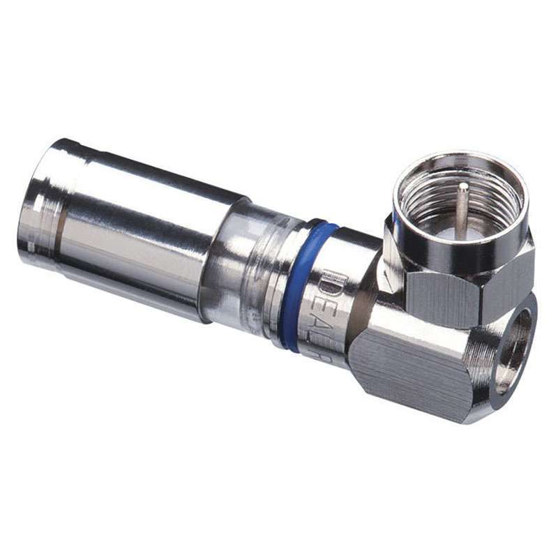 InSITE RTQ 90 Degrees RG-6 F Compression Connector, 5/Card