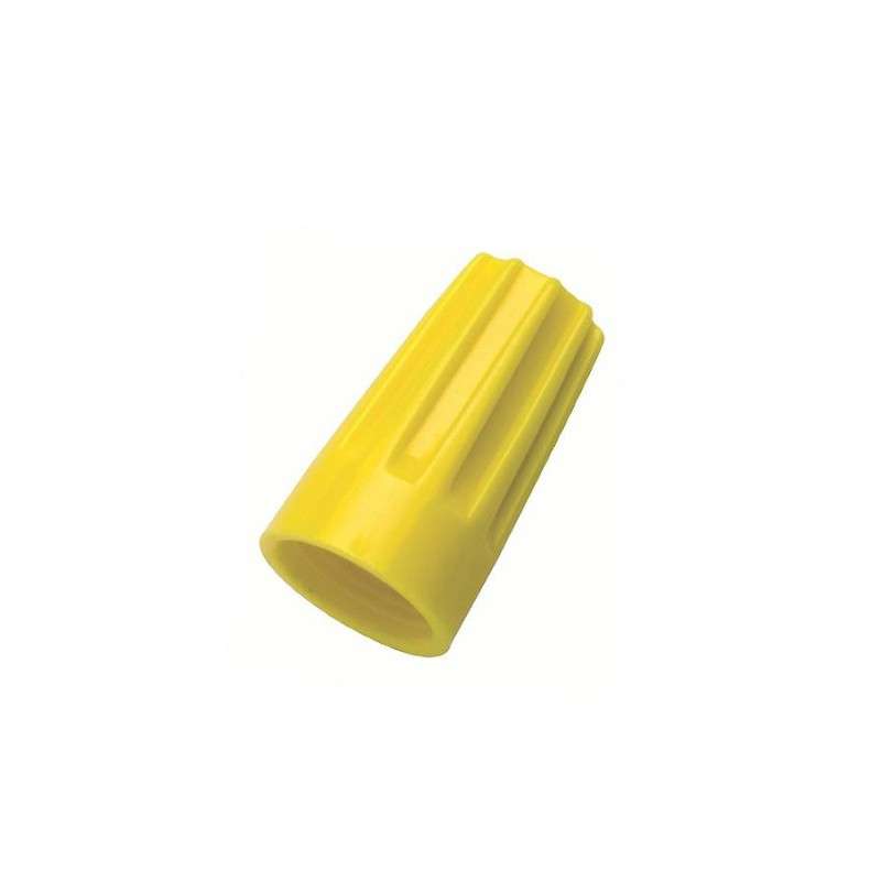 Wire-Nut Wire Connector 600V 18-12 AWG 100 Per Box, Yellow