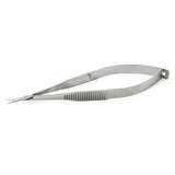 Micro Scissors, Straight, Stainless Steel, 3.94" OAL, Serrated Handles redirect to product page