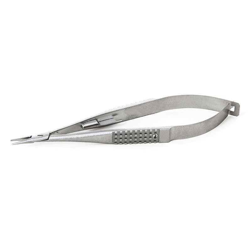Micro Needle Holder, Straight, Stainless Steel, 3.74" OAL