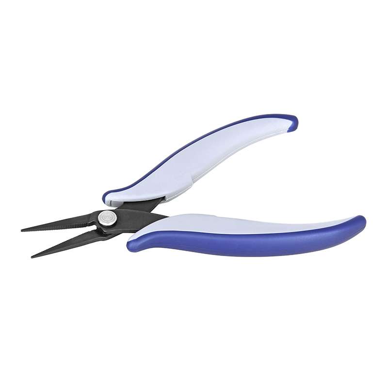 Medium-Pliers, Snipe-nose, Long Serrated Jaws,OAL 160mm-6,30in