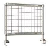 SmartWall Riser Grid, 24", Metroseal Gray, for 36" TableWorx Work Tables redirect to product page