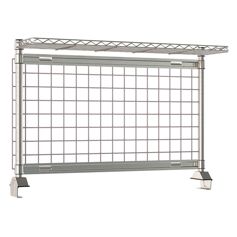 Riser Grid with Wire Stainless Cantilevered Shelf, for 48" TableWorx Tables