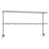 2 Rear Cantilevered Wire Stainless Shelves, 60", 304 Stainless redirect to product page