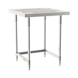 3-Sided Frame Worktable Stationary, 30" X 30", Stainless Steel redirect to product page