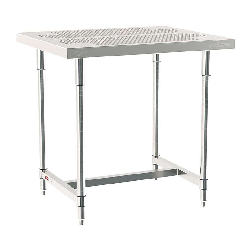 I-Frame Worktable Stationary, 30" X 36", Stainless Steel