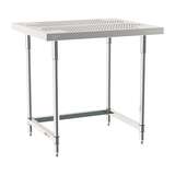 3-Sided Frame Worktable Stationary, 30" X 36", Stainless Steel redirect to product page