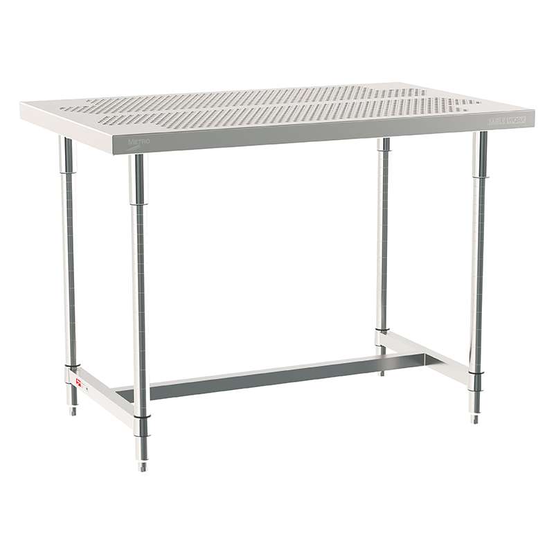 I-Frame Worktable Stationary, 30" X 48", Stainless Steel